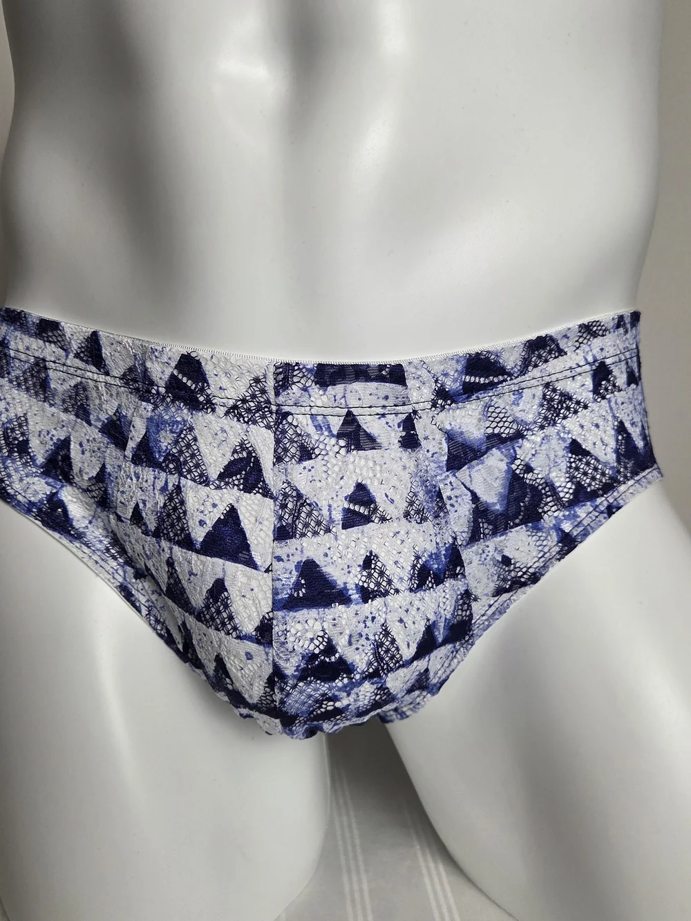 Cosabella White and Blue Patterned Men's Briefs